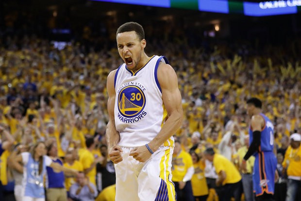 Golden State Warriors come back to beat the Oklahoma Thunder and advance to the NBA Finals!
